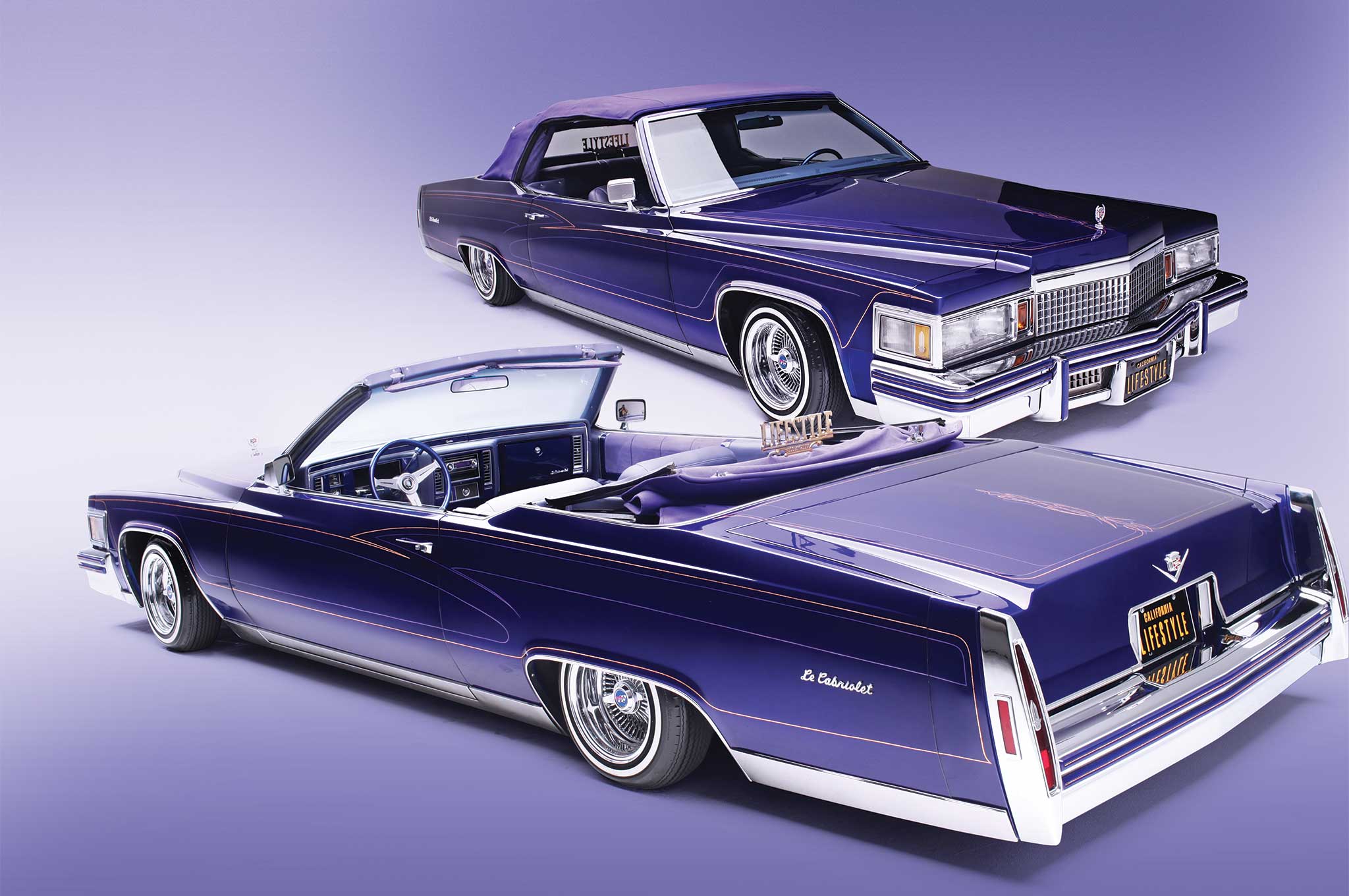 1979 Cadillac Le Cabriolet Purple Rein Lowrider